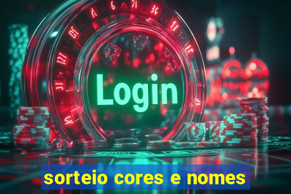 sorteio cores e nomes