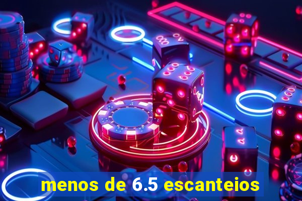 menos de 6.5 escanteios