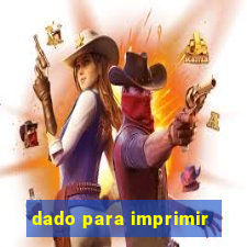 dado para imprimir