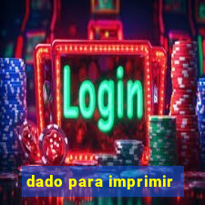 dado para imprimir