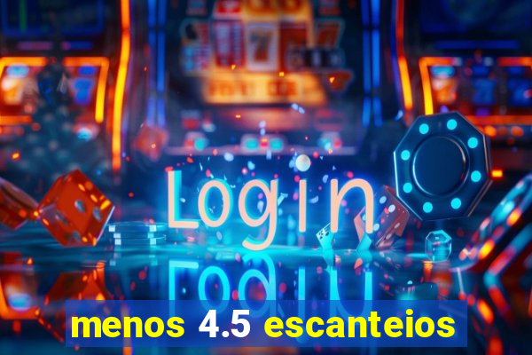 menos 4.5 escanteios