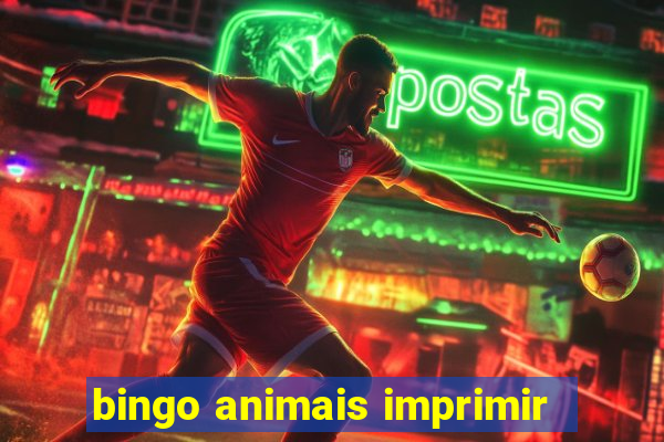 bingo animais imprimir