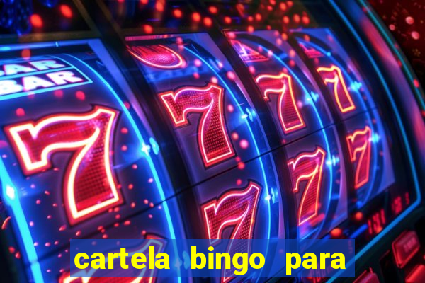 cartela bingo para cha de cozinha imprimir gratis