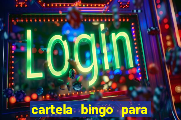 cartela bingo para cha de cozinha imprimir gratis