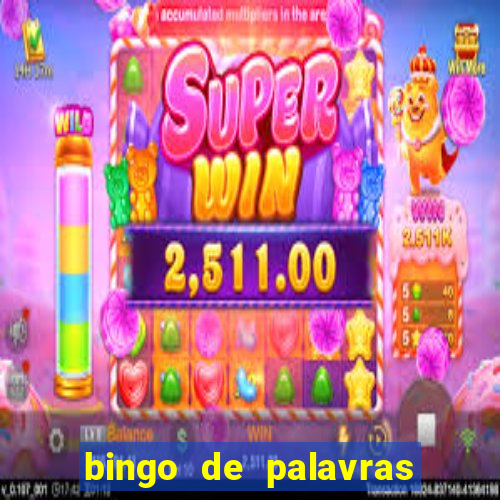 bingo de palavras cha de bebe