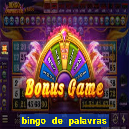 bingo de palavras cha de bebe