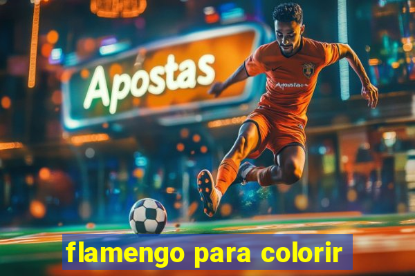 flamengo para colorir