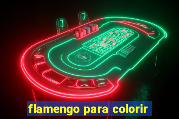 flamengo para colorir