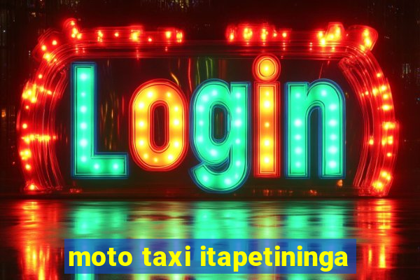 moto taxi itapetininga