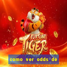 como ver odds de jogos passados