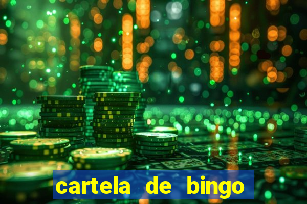 cartela de bingo pra imprimir