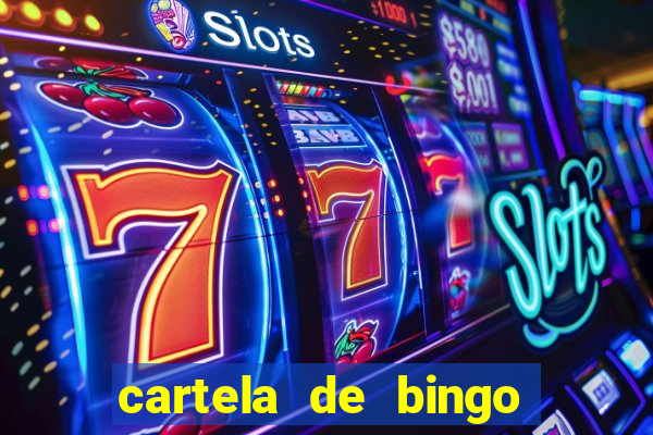 cartela de bingo pra imprimir