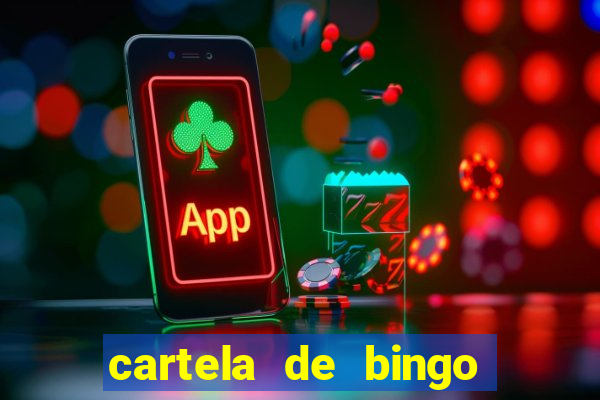 cartela de bingo pra imprimir