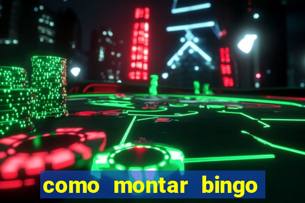 como montar bingo brinquedos toia