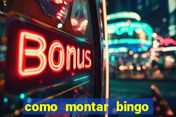 como montar bingo brinquedos toia