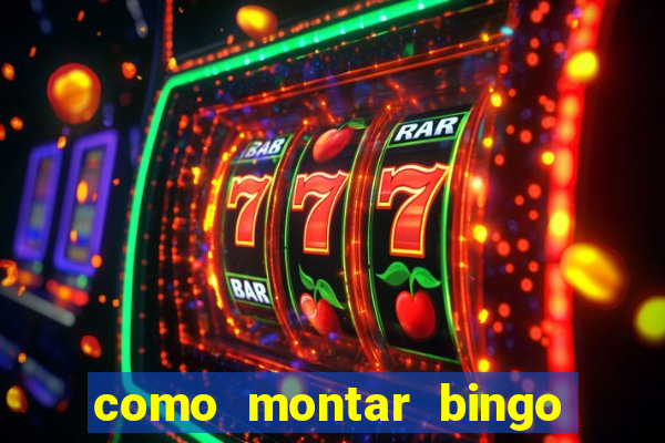 como montar bingo brinquedos toia