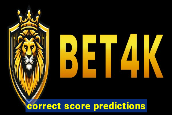 correct score predictions