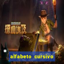 alfabeto cursivo para treinar caligrafia