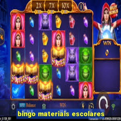 bingo materiais escolares