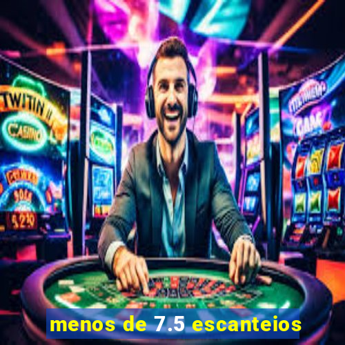 menos de 7.5 escanteios