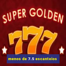 menos de 7.5 escanteios