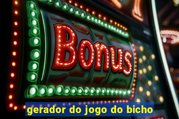 gerador do jogo do bicho