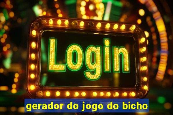 gerador do jogo do bicho