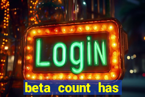 beta count has changed pt br