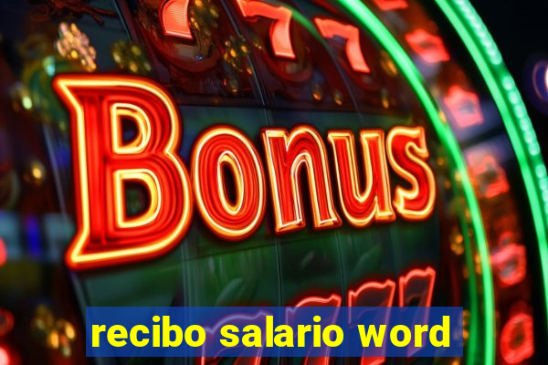 recibo salario word