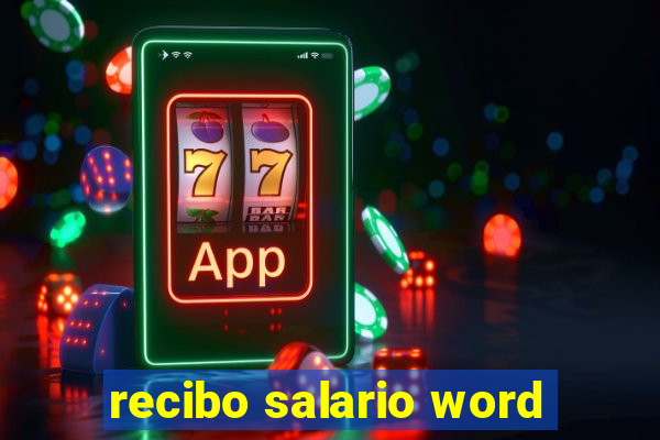 recibo salario word