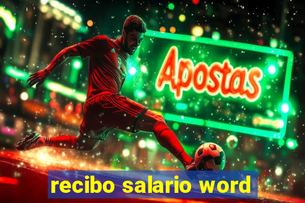 recibo salario word