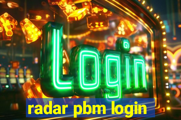 radar pbm login