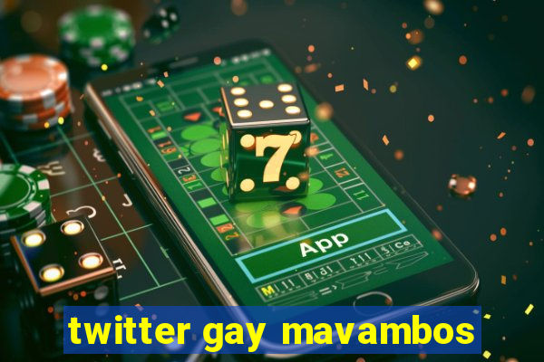 twitter gay mavambos