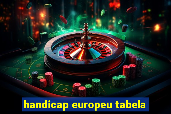 handicap europeu tabela