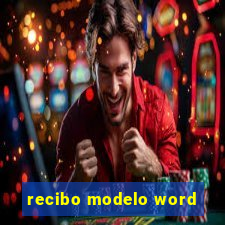 recibo modelo word