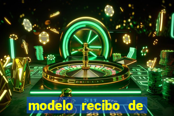 modelo recibo de pagamento autonomo