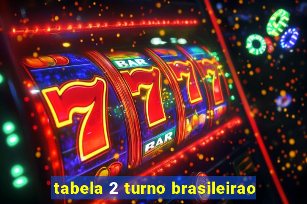 tabela 2 turno brasileirao