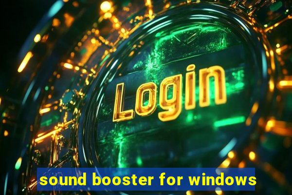 sound booster for windows