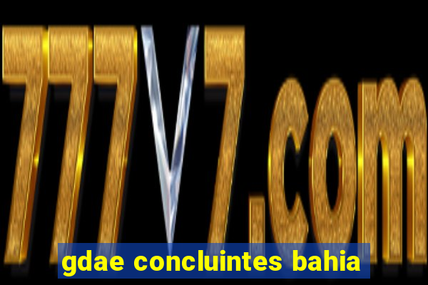 gdae concluintes bahia