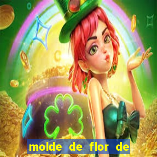 molde de flor de eva grande para imprimir