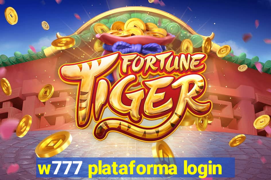 w777 plataforma login