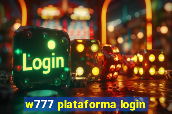 w777 plataforma login