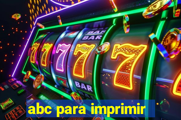 abc para imprimir