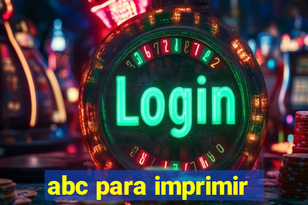 abc para imprimir