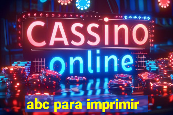 abc para imprimir