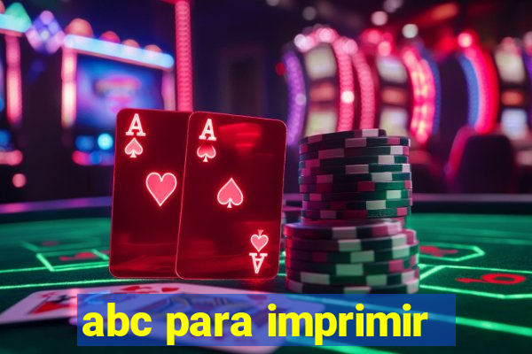 abc para imprimir