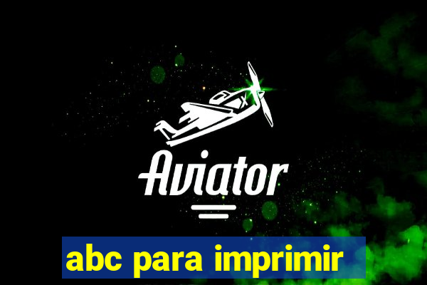 abc para imprimir