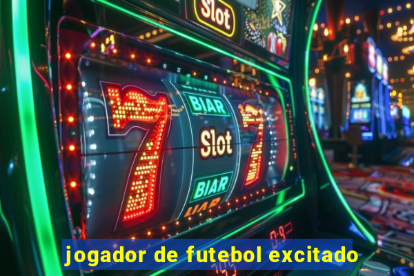 jogador de futebol excitado