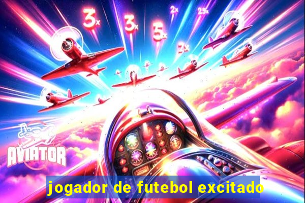 jogador de futebol excitado