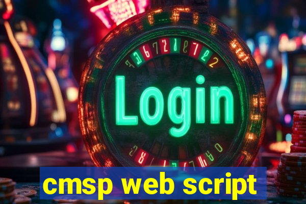 cmsp web script